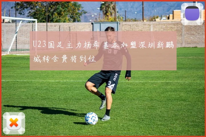 U23国足主力杨希基本加盟深圳新鹏城转会费将到位